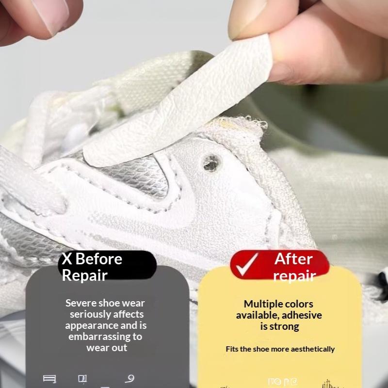 Sneakers - แผ่นปะซ่อมรองเท้า 6 ชิ้น สำหรับส้นรองเท้าและซับในที่สึกหรอ แผ่นปะซ่อมแบบมีกาวในตัวสำหรับรองเท้าผ้าใบ
