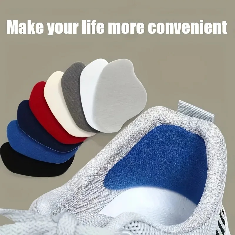 Sneakers - แผ่นปะซ่อมส้นรองเท้า 6 ชิ้น แผ่นป้องกันส้นรองเท้าทนต่อการสึกหรอ สำหรับซ่อมแซมรูที่ชำรุดบนรองเท้าผ้าใบและรองเท้าหนัง