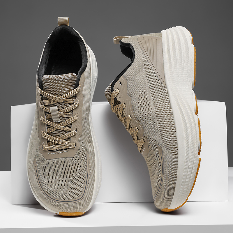 Waterproof Goretex Running Shoes - รองเท้าผ้าใบลำลองผู้ชายสไตล์มินิมอล สำหรับกิจกรรมกลางแจ้ง หัวกว้าง ใส่สบายเหมือนเดินเท้าเปล่า เหมาะสำหรับเดิน วิ่ง