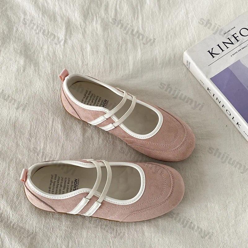 Women'S Shoes - รองเท้าส้นเตี้ยผู้หญิงสไตล์วินเทจแบบเรียบง่าย ใส่สบาย พื้นนุ่มกันลื่น เหมาะสำหรับฤดูร้อน