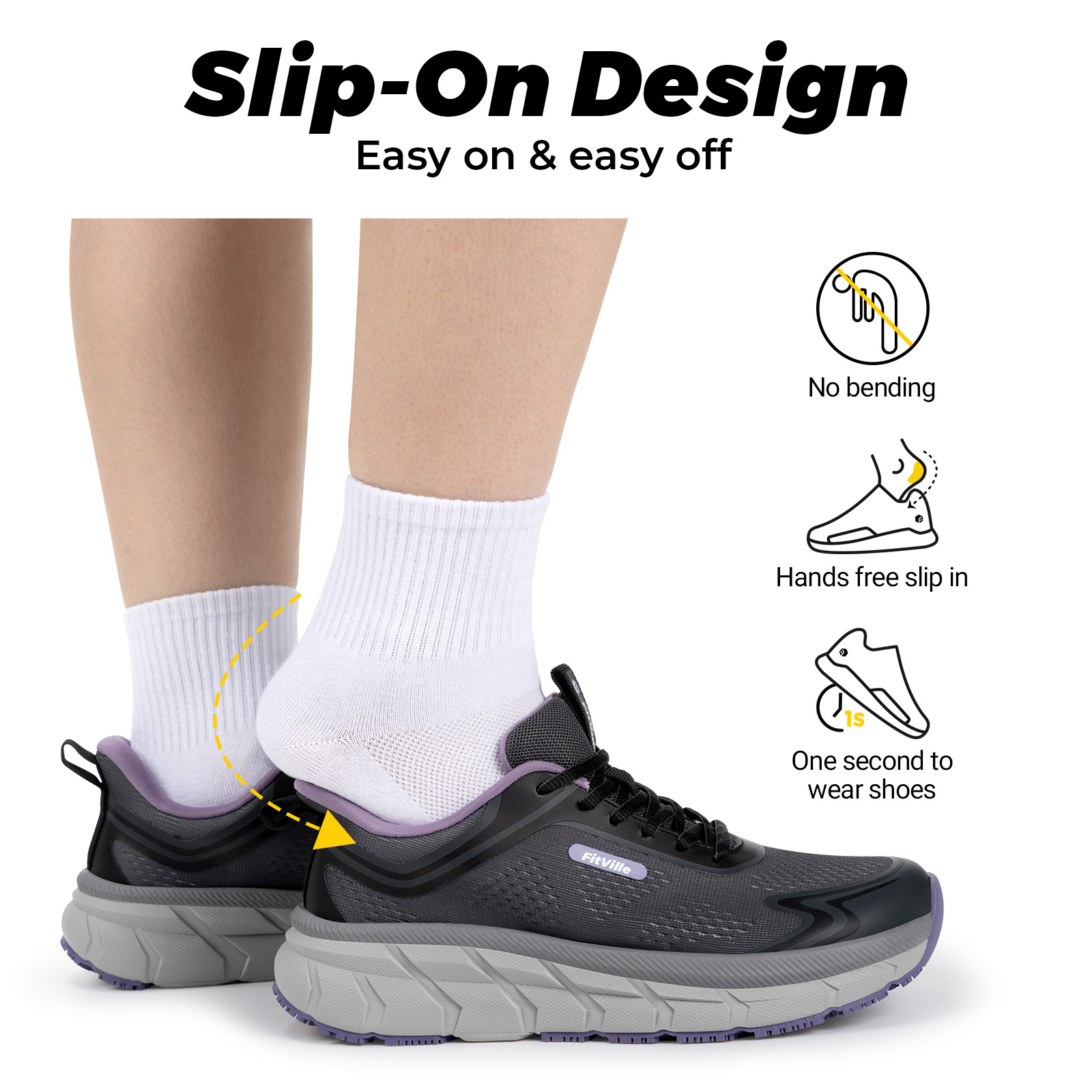 รองเท้ากีฬาสำหรับผู้หญิง Fitvi - Breathable Mesh Athletic Shoes บทวิจารณ์และราคา