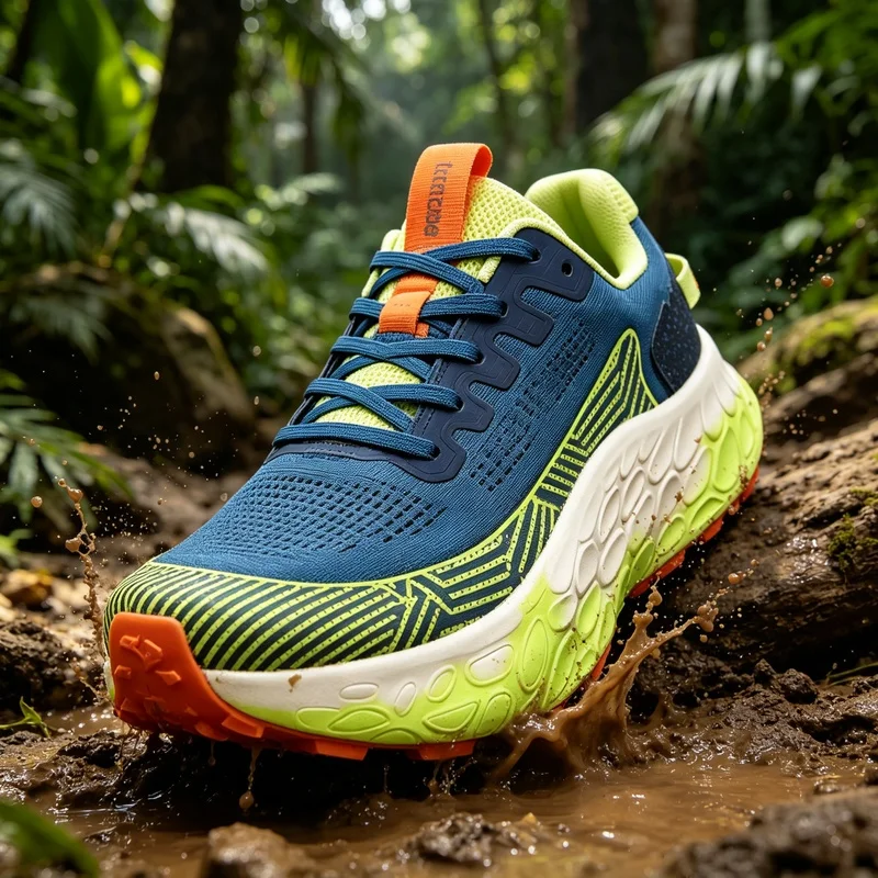 รองเท้าวิ่งกีฬาแบบระบายอากาศ ก - Anti Slip Trail Running Sneakers บทวิจารณ์และราคา