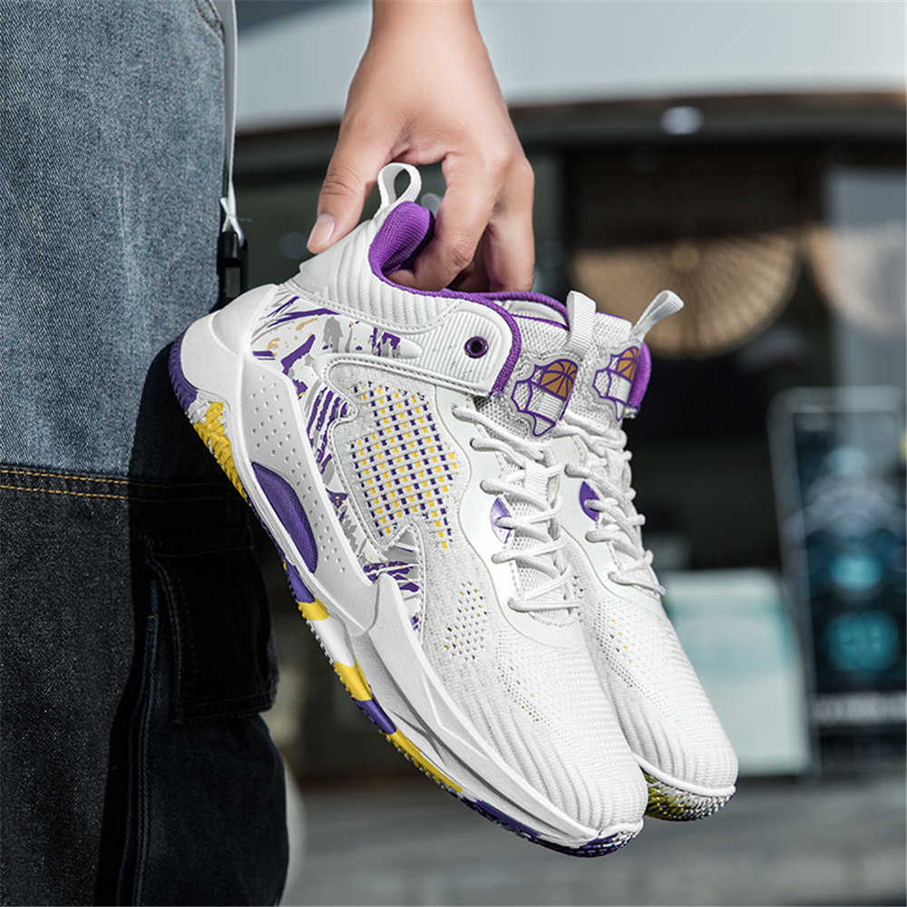รองเท้าผ้าใบหุ้มข้อสูงสำหรับผู - Knit Fabric Lace Up Sneakers บทวิจารณ์และราคา
