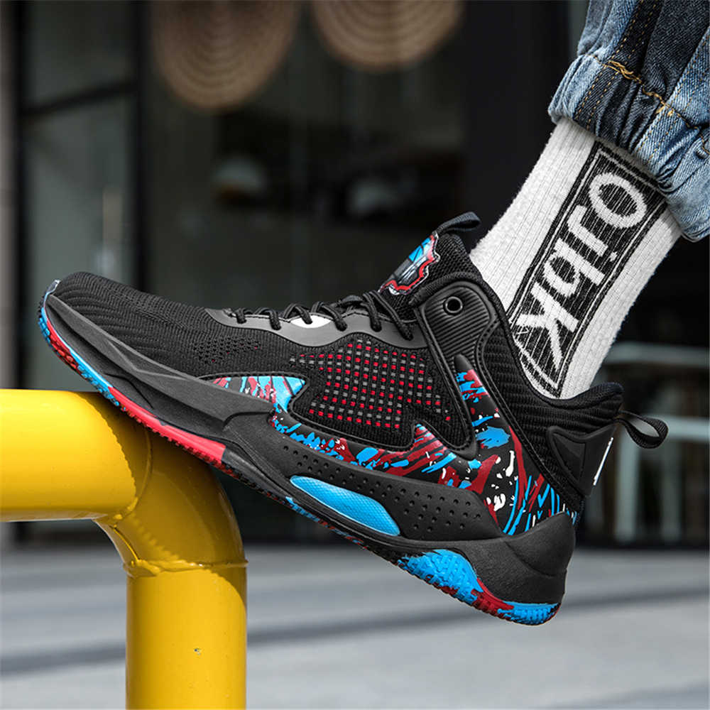 รองเท้าผ้าใบหุ้มข้อสูงสำหรับผู - Knit Fabric Lace Up Sneakers บทวิจารณ์และราคา