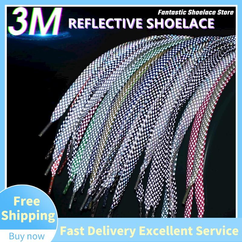 เชือกผูกรองเท้าสะท้อนแสง 3M เช - Reflective Night Running Shoes บทวิจารณ์และราคา